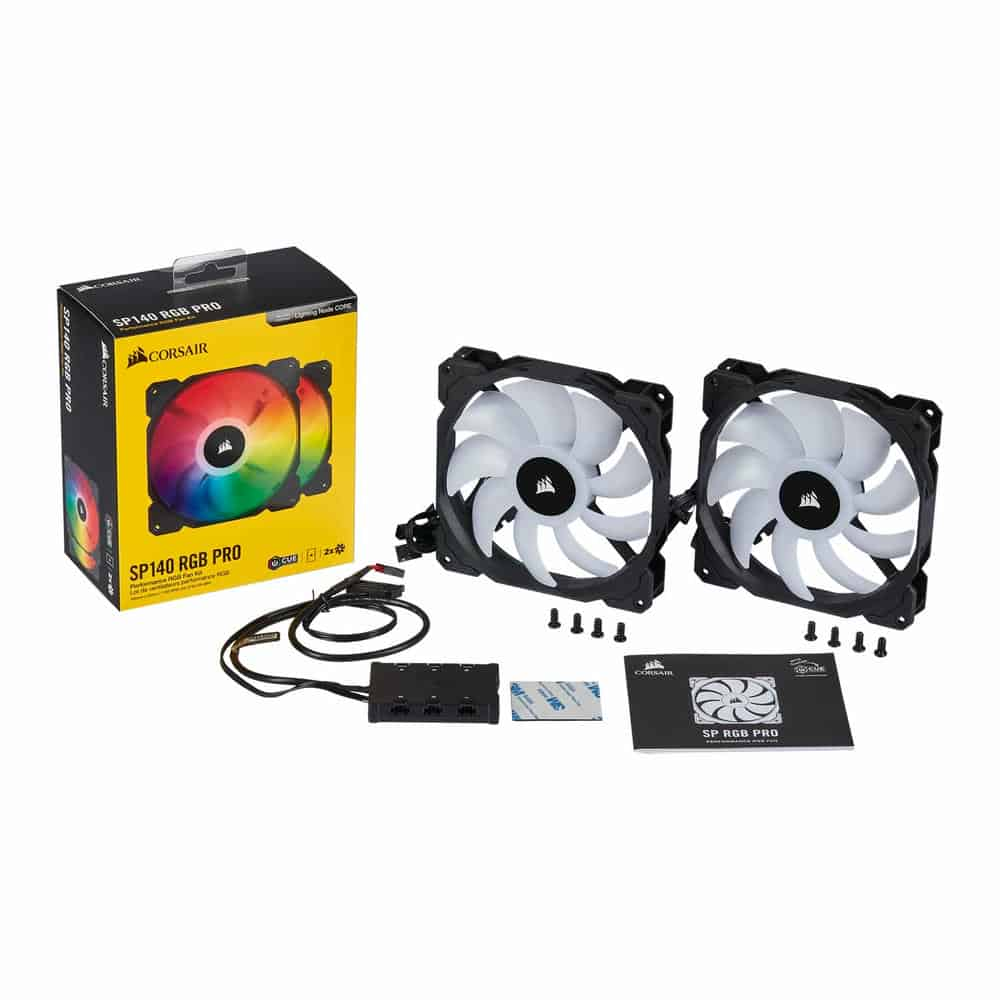 (image for) Corsair iCUE SP140 RGB PRO 140mm Refurbished Dual Fan Pack